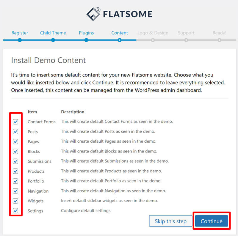 cài theme flatsome