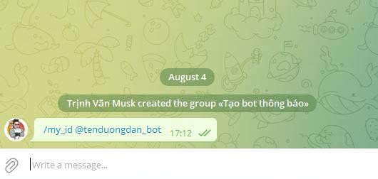 Khỏi động bot