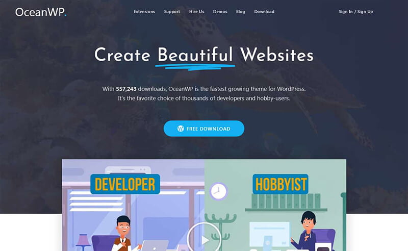 oceanwp theme