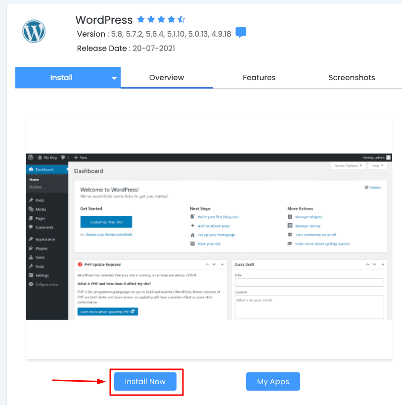 Hướng dẫn cài đặt nhanh WordPress với Softaculous trên cPanel